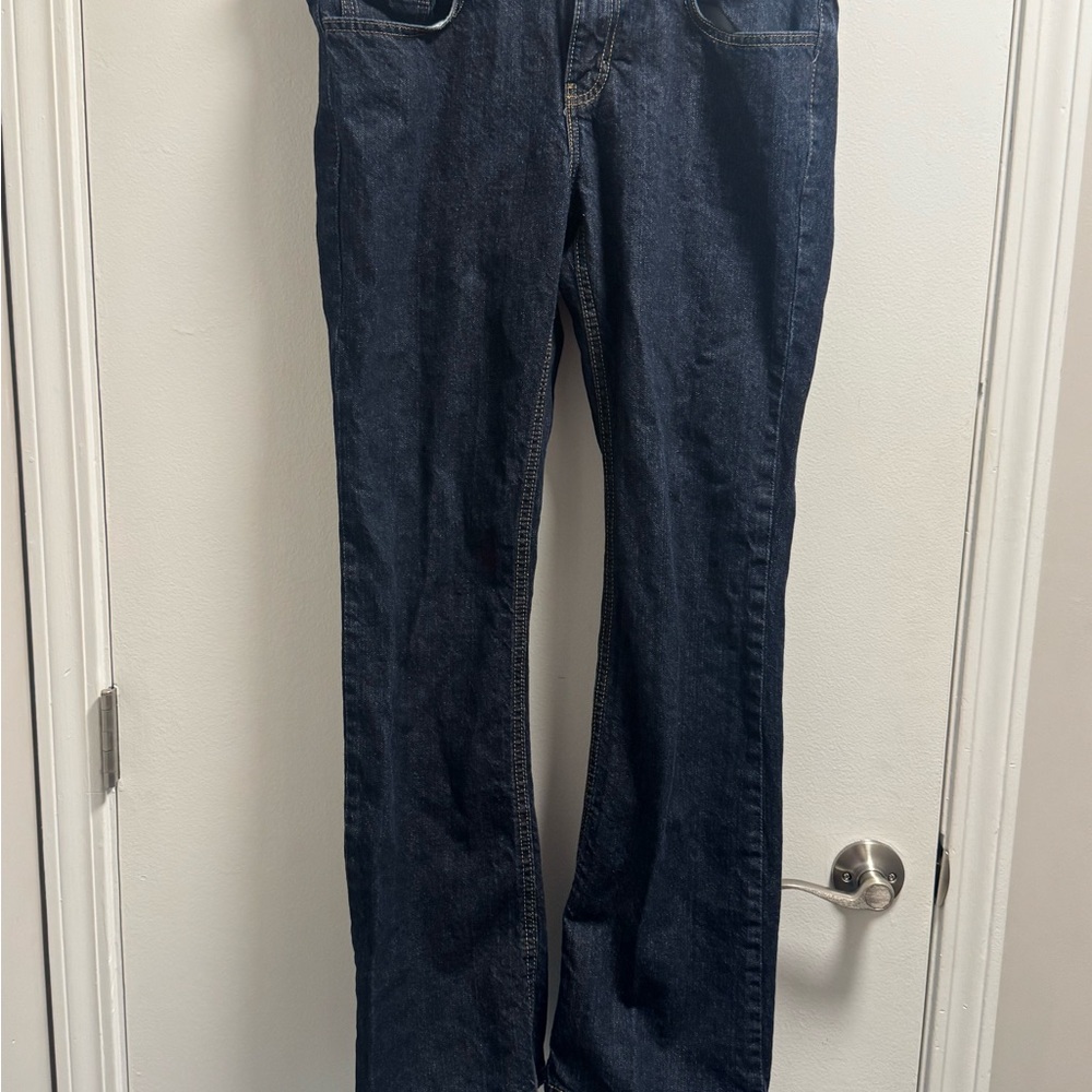 *Dickies Women's Straight Leg Jeans in Dark Blue